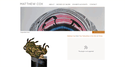 Desktop Screenshot of matthewcoxartist.com