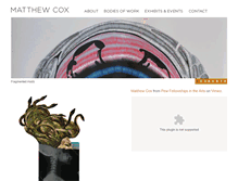 Tablet Screenshot of matthewcoxartist.com